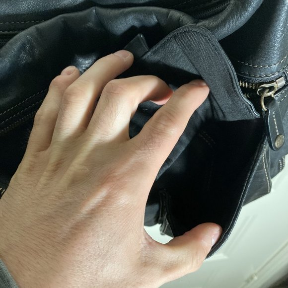 Vintage Fossil - Black Smooth Leather Large Purse - Picture 13 of 16